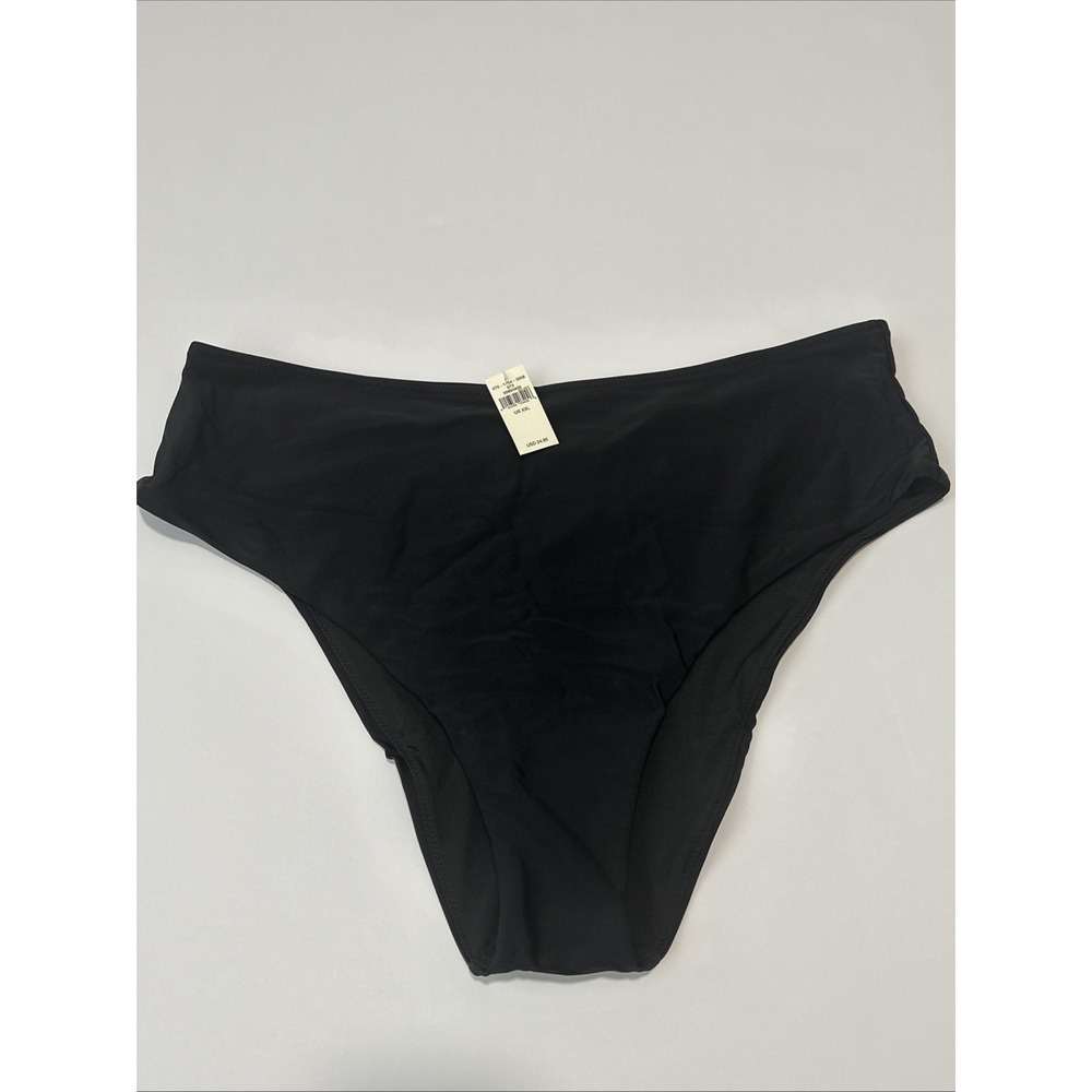 Aerie Cheeky Bikini Swimsuit Bottoms Black Women's Size XXL‎ NWT